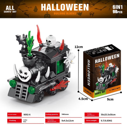 Halloween Pumpkin House Ghost House Building Blocks