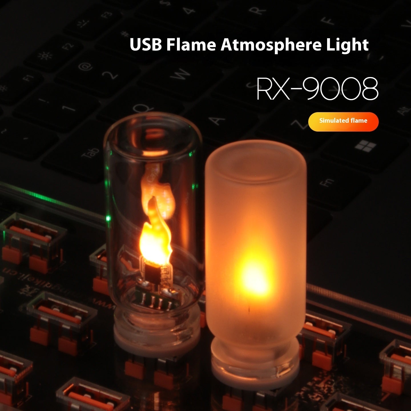 LED Simulation Flame Atmosphere Flame Candle Light