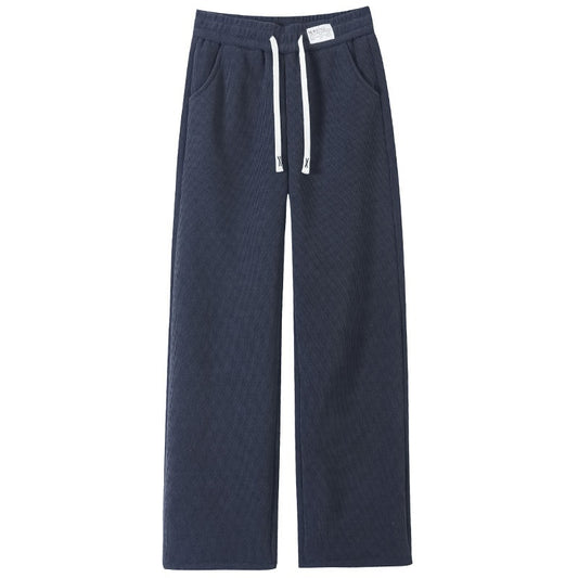 Chenille Fleece-lined Thickening Wide Leg Pants Women's Autumn And Winter